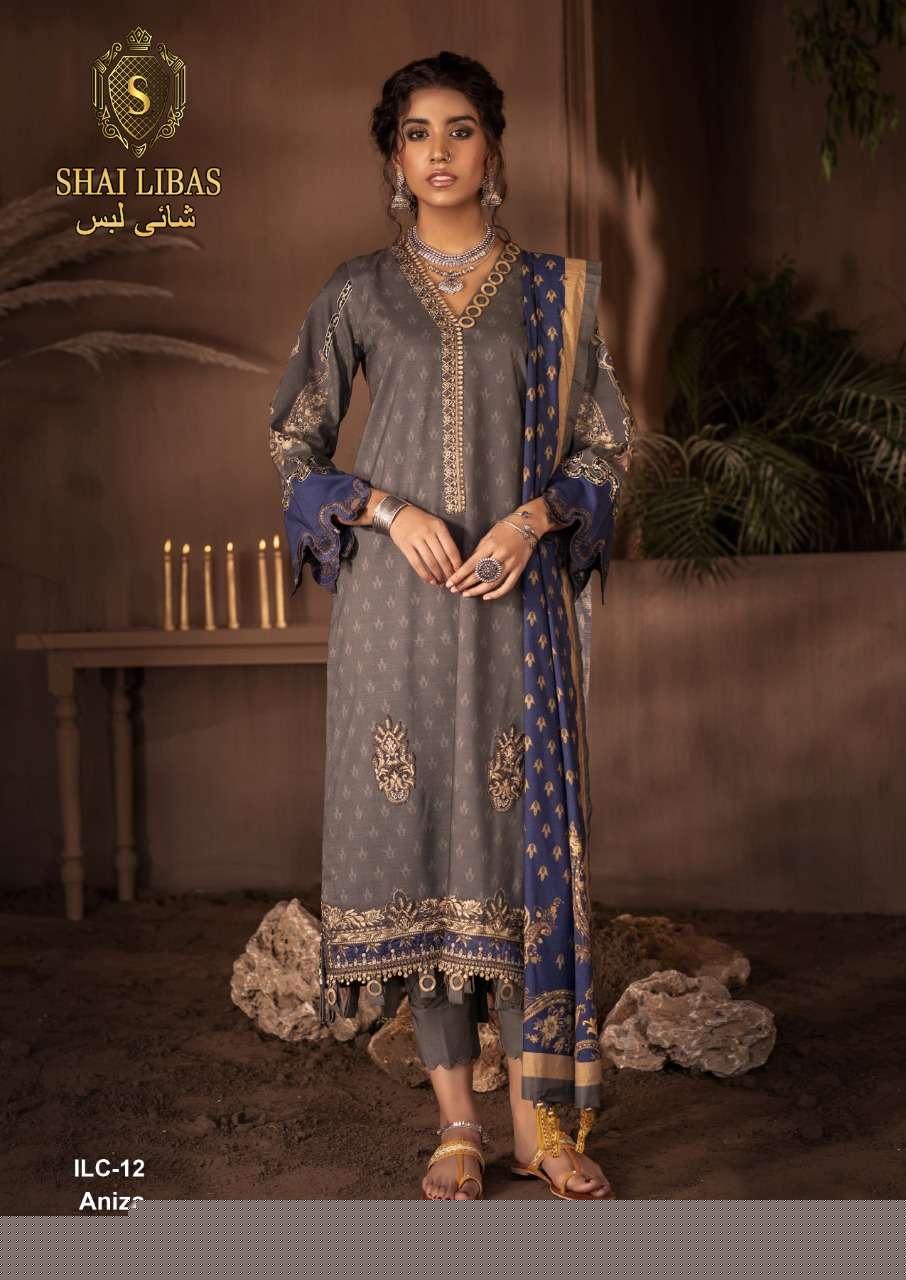 ANAYA BY SHAI LIBAS BEAUTIFUL PAKISTANI SUITS COLORFUL STYLISH FANCY CASUAL WEAR & ETHNIC WEAR PURE LAWN COTTON EMBROIDERED DRESSES AT WHOLESALE PRICE