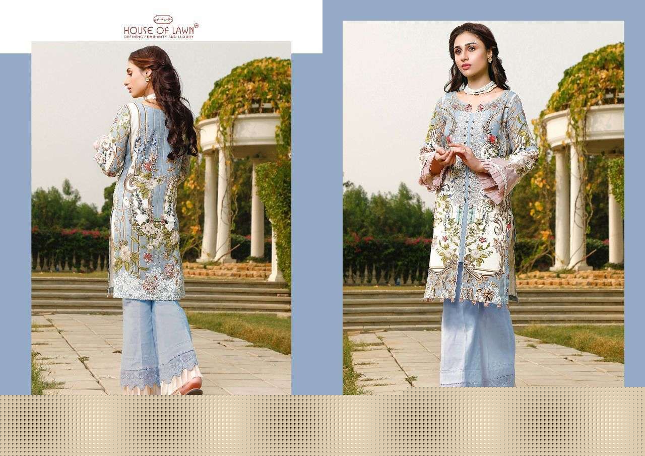 FIRDOUS BY HOUSE OF LAWN 1001 TO 1007 SERIES DESIGNER PAKISTANI SUITS BEAUTIFUL STYLISH FANCY COLORFUL PARTY WEAR & OCCASIONAL WEAR PURE LAWN DRESSES AT WHOLESALE PRICE