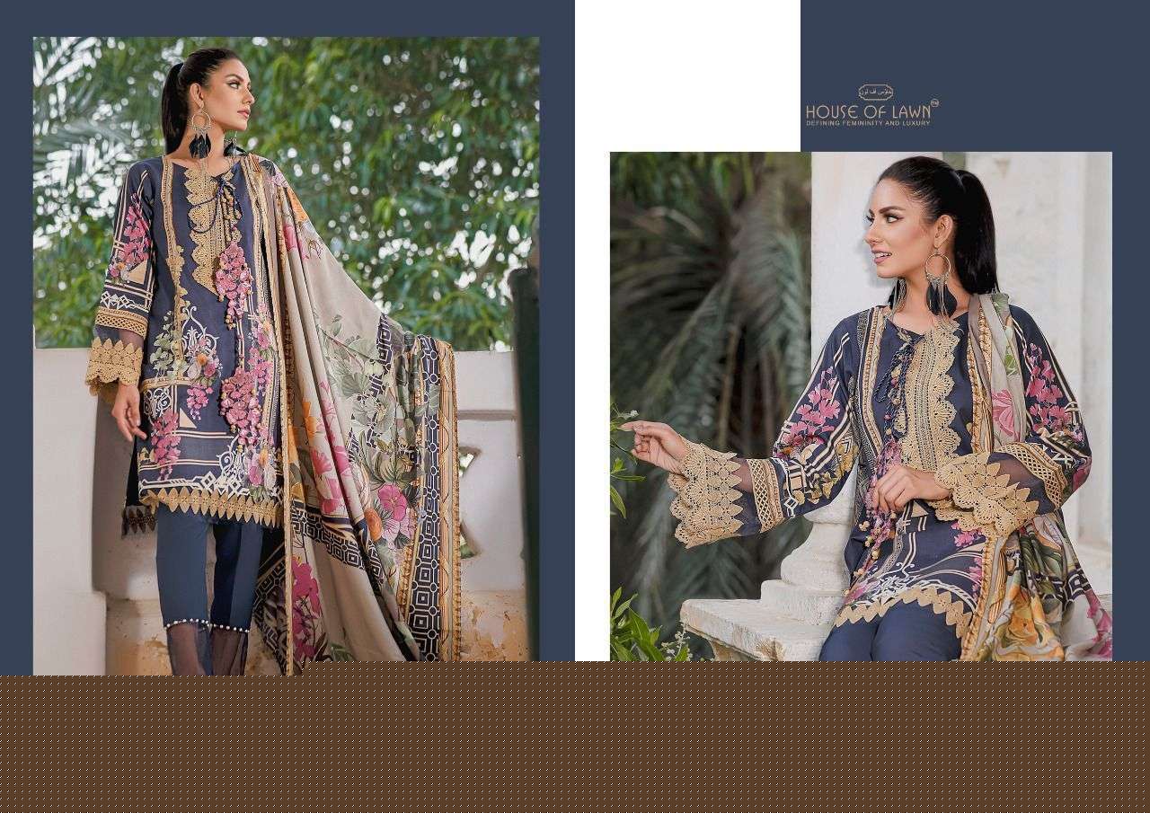 FIRDOUS BY HOUSE OF LAWN 1001 TO 1007 SERIES DESIGNER PAKISTANI SUITS BEAUTIFUL STYLISH FANCY COLORFUL PARTY WEAR & OCCASIONAL WEAR PURE LAWN DRESSES AT WHOLESALE PRICE