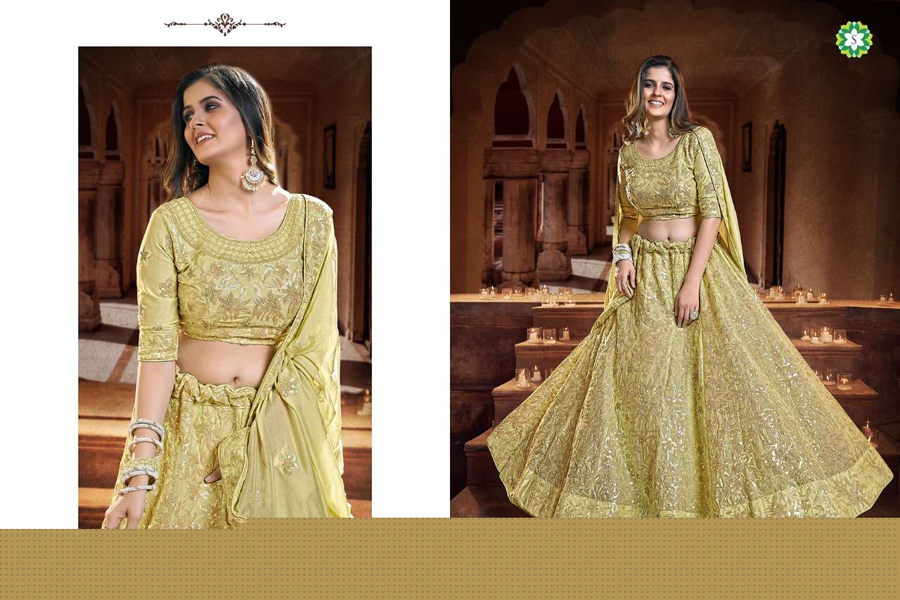 AADHIRA BY SHEE STAR DESIGNER BEAUTIFUL NAVRATRI COLLECTION OCCASIONAL WEAR & PARTY WEAR SOFT NET/GEORGETTE LEHENGAS AT WHOLESALE PRICE