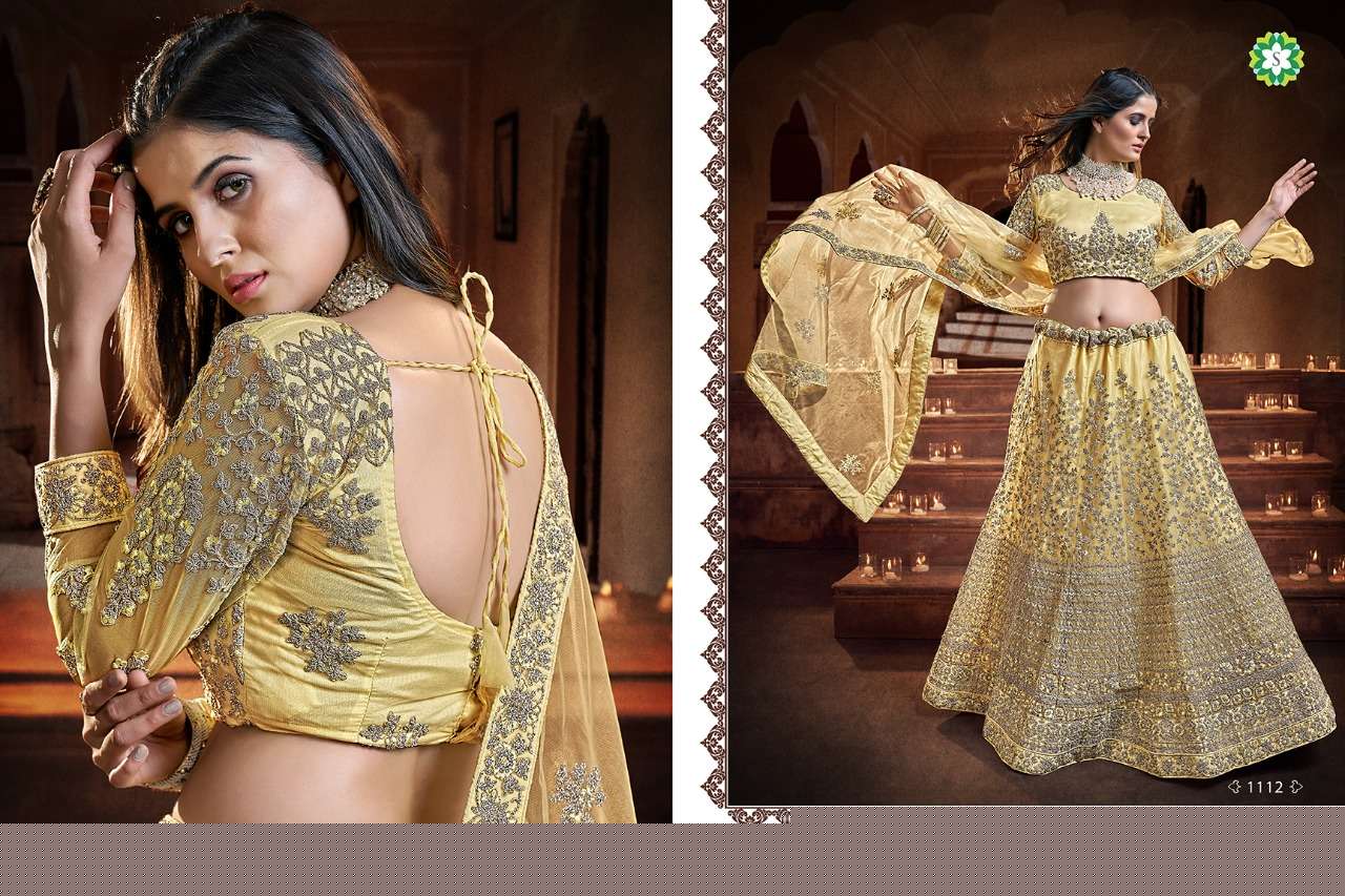AADHIRA BY SHEE STAR DESIGNER BEAUTIFUL NAVRATRI COLLECTION OCCASIONAL WEAR & PARTY WEAR SOFT NET/GEORGETTE LEHENGAS AT WHOLESALE PRICE