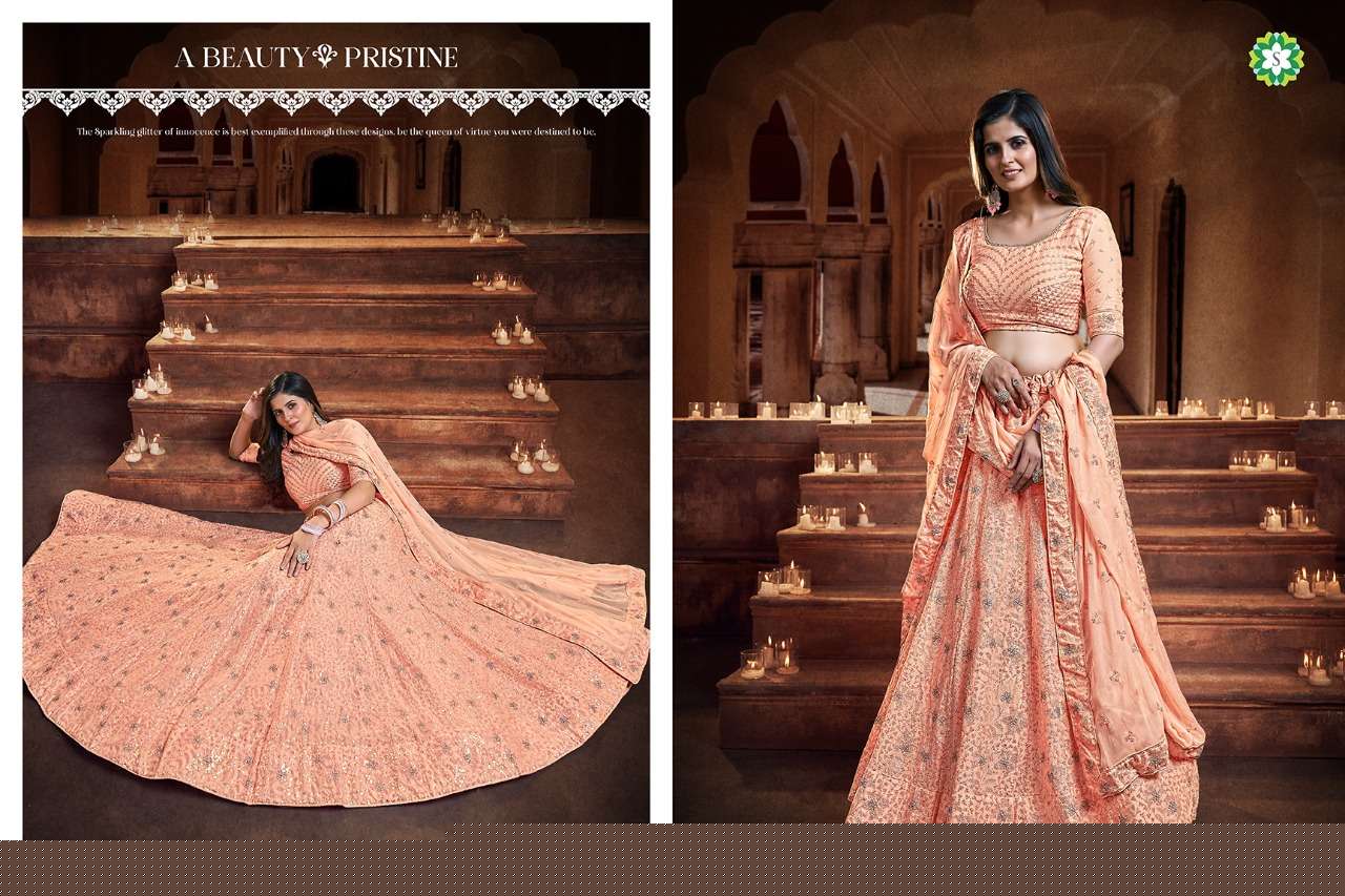 AADHIRA BY SHEE STAR DESIGNER BEAUTIFUL NAVRATRI COLLECTION OCCASIONAL WEAR & PARTY WEAR SOFT NET/GEORGETTE LEHENGAS AT WHOLESALE PRICE
