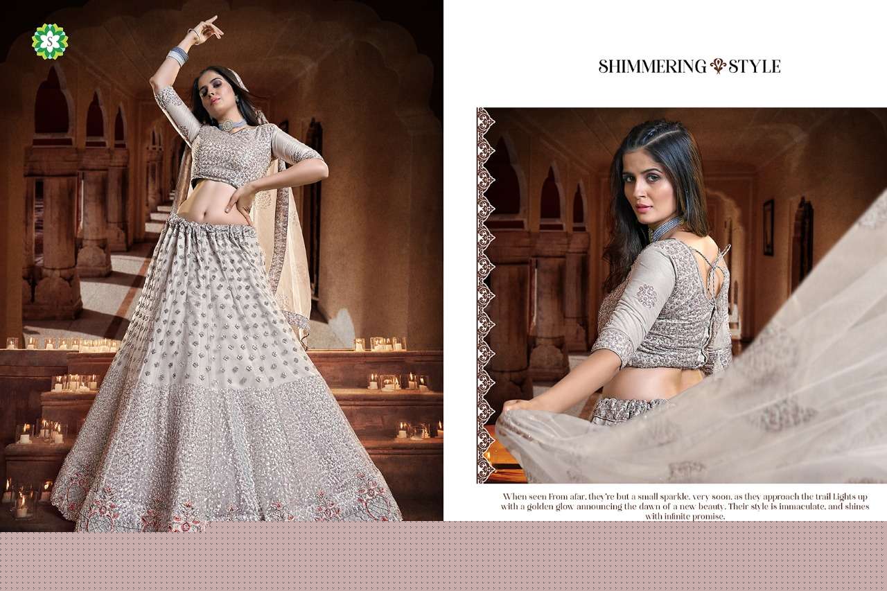 AADHIRA BY SHEE STAR DESIGNER BEAUTIFUL NAVRATRI COLLECTION OCCASIONAL WEAR & PARTY WEAR SOFT NET/GEORGETTE LEHENGAS AT WHOLESALE PRICE