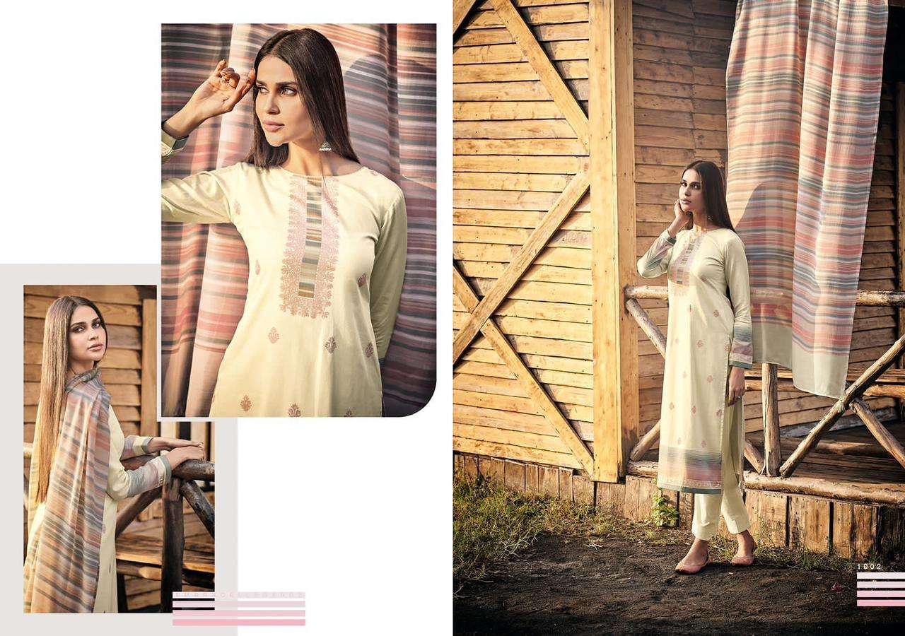 SAAGA BY PRM TRENDZ 1001 TO 1010 SERIES BEAUTIFUL SUITS COLORFUL STYLISH FANCY CASUAL WEAR & ETHNIC WEAR PURE JAM SILK PRINT DRESSES AT WHOLESALE PRICE