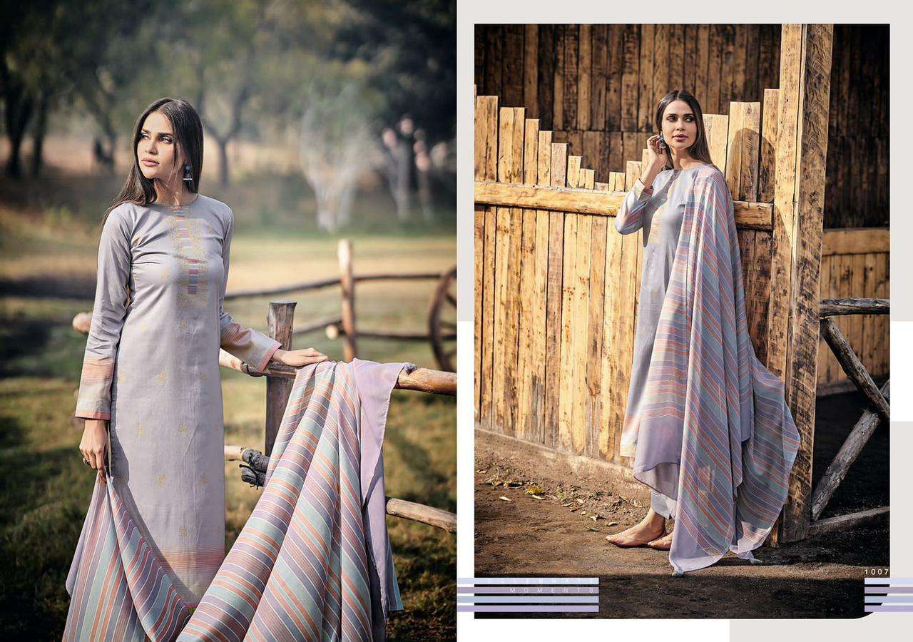 SAAGA BY PRM TRENDZ 1001 TO 1010 SERIES BEAUTIFUL SUITS COLORFUL STYLISH FANCY CASUAL WEAR & ETHNIC WEAR PURE JAM SILK PRINT DRESSES AT WHOLESALE PRICE