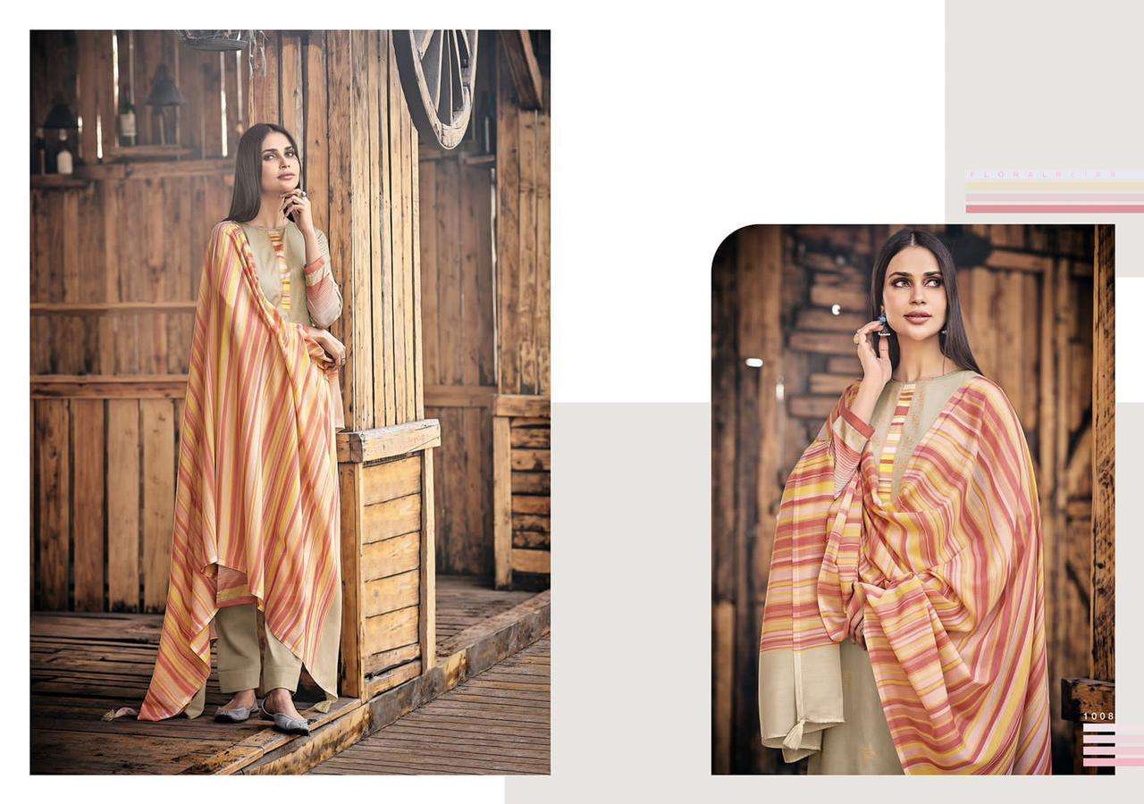 SAAGA BY PRM TRENDZ 1001 TO 1010 SERIES BEAUTIFUL SUITS COLORFUL STYLISH FANCY CASUAL WEAR & ETHNIC WEAR PURE JAM SILK PRINT DRESSES AT WHOLESALE PRICE