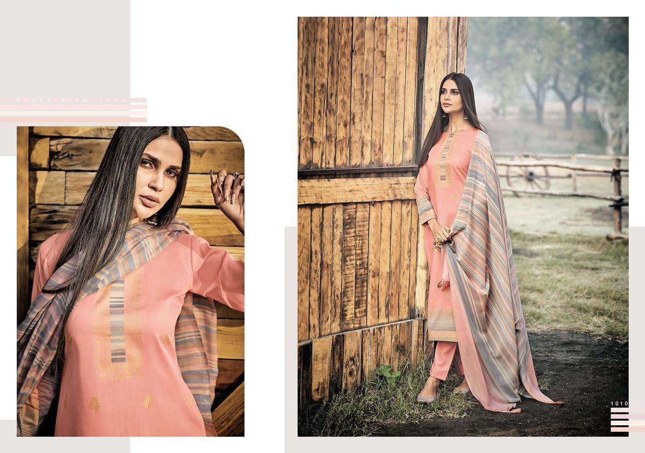 SAAGA BY PRM TRENDZ 1001 TO 1010 SERIES BEAUTIFUL SUITS COLORFUL STYLISH FANCY CASUAL WEAR & ETHNIC WEAR PURE JAM SILK PRINT DRESSES AT WHOLESALE PRICE