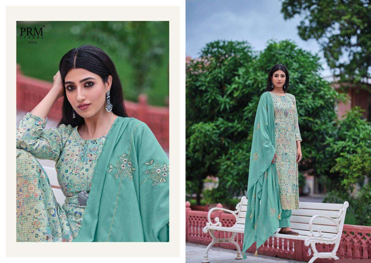 ZAINAB VOL-2 BY PRM TRENDZ 8501 TO 8508 SERIES BEAUTIFUL STYLISH SUITS FANCY COLORFUL CASUAL WEAR & ETHNIC WEAR & READY TO WEAR PURE JAM COTTON DIGITAL PRINT DRESSES AT WHOLESALE PRICE
