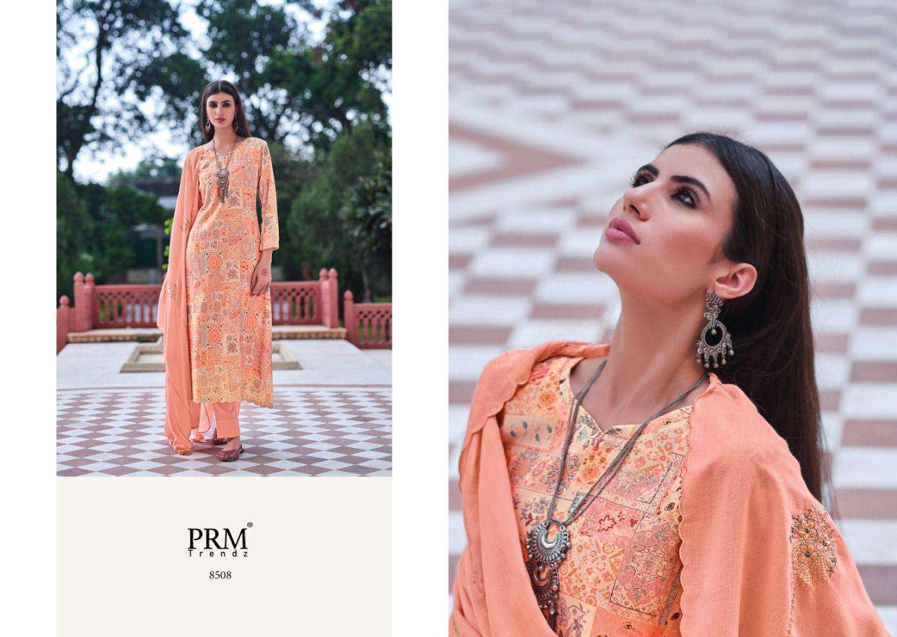 ZAINAB VOL-2 BY PRM TRENDZ 8501 TO 8508 SERIES BEAUTIFUL STYLISH SUITS FANCY COLORFUL CASUAL WEAR & ETHNIC WEAR & READY TO WEAR PURE JAM COTTON DIGITAL PRINT DRESSES AT WHOLESALE PRICE