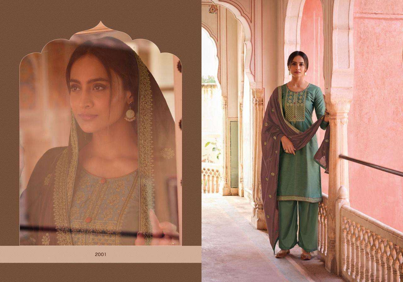 EKAAYA VOL-2 BY KC 2001 TO 2008 SERIES BEAUTIFUL SUITS COLORFUL STYLISH FANCY CASUAL WEAR & ETHNIC WEAR SILK WITH WORK DRESSES AT WHOLESALE PRICE