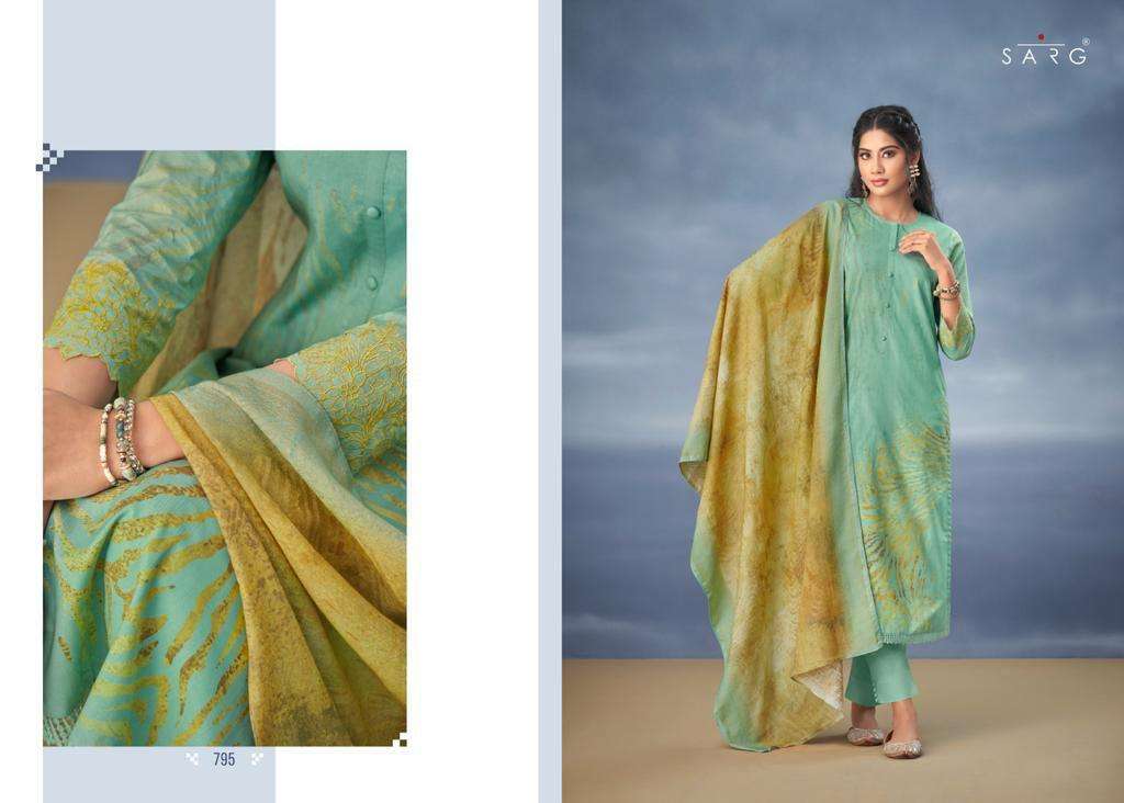 NISHKA BY SARG BEAUTIFUL SUITS COLORFUL STYLISH FANCY CASUAL WEAR & ETHNIC WEAR PURE COTTON PRINT DRESSES AT WHOLESALE PRICE