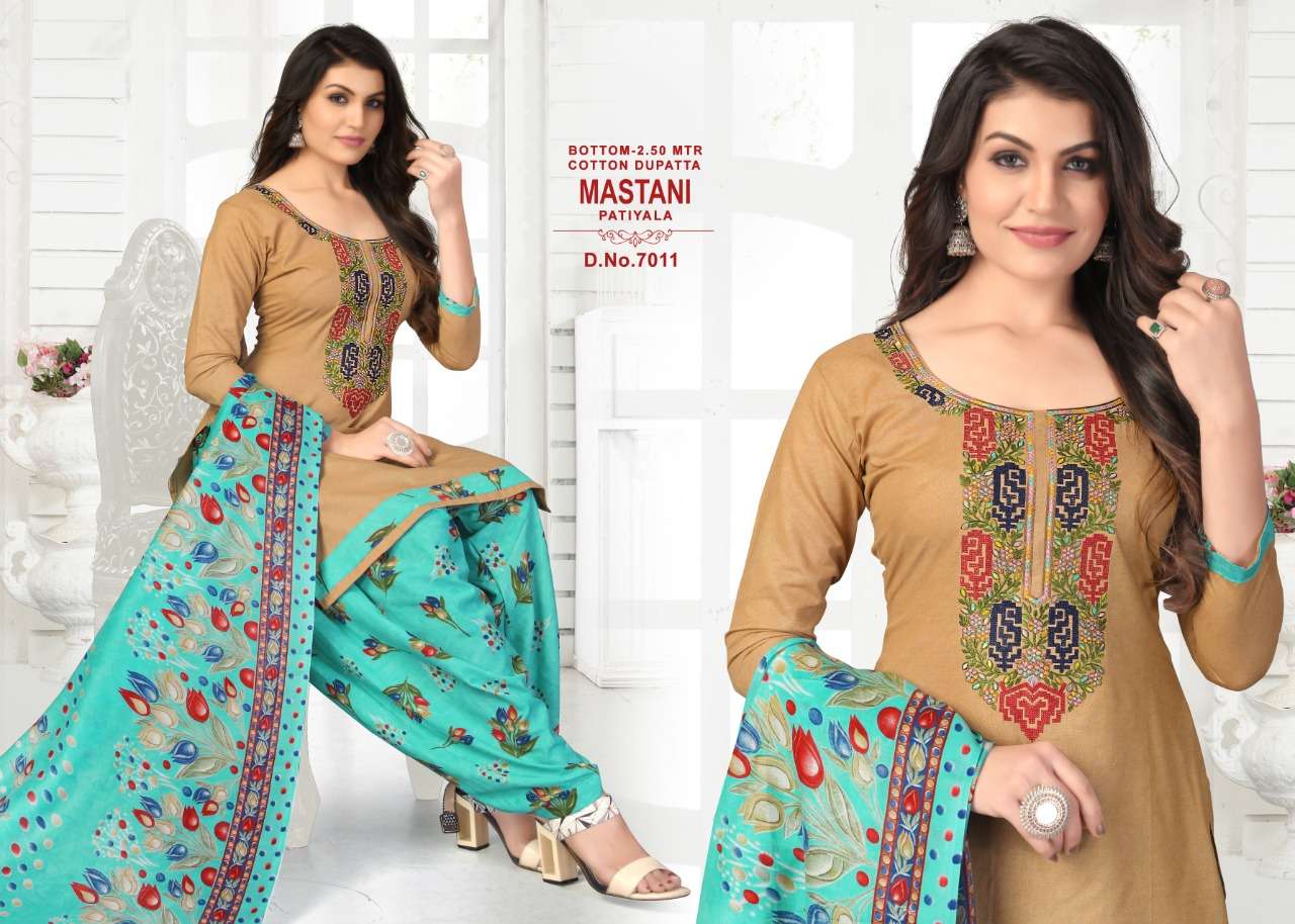 MASTANI VOL-7 BY JK COTTON CLUB 7001 TO 7012 SERIES BEAUTIFUL SUITS COLORFUL STYLISH FANCY CASUAL WEAR & ETHNIC WEAR HEAVY COTTON DRESSES AT WHOLESALE PRICE