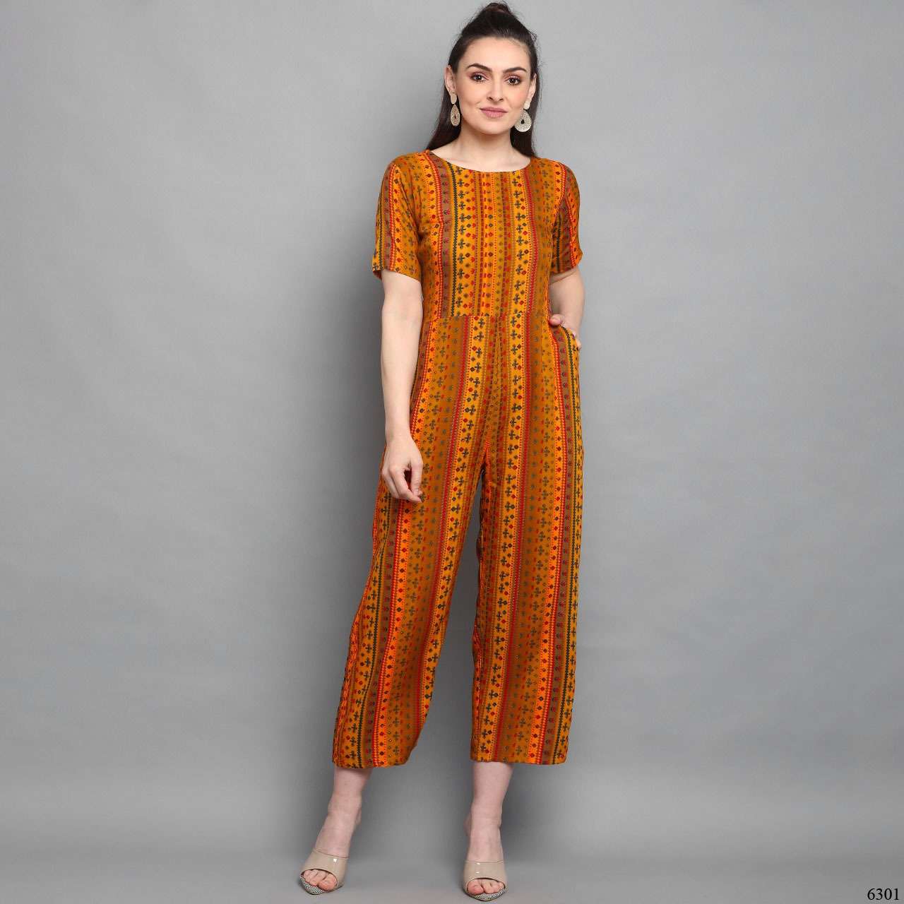 KAINAT VOL-14 BY KAAMIRI 6301 TO 6306 SERIES DESIGNER STYLISH FANCY COLORFUL BEAUTIFUL PARTY WEAR & ETHNIC WEAR COLLECTION PURE RAYON JUMPSUITS AT WHOLESALE PRICE