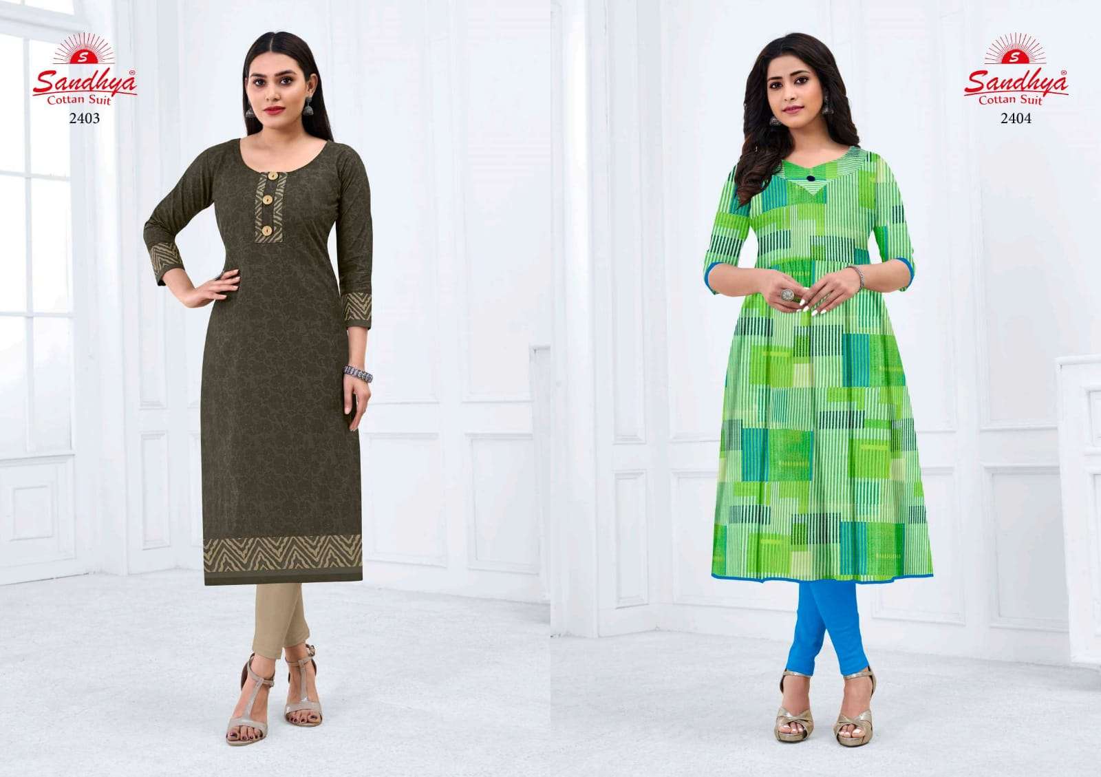 KALAKRUTI VOL-24 BY SANDHYA 2401 TO 2415 SERIES DESIGNER STYLISH FANCY COLORFUL BEAUTIFUL PARTY WEAR & ETHNIC WEAR COLLECTION PURE COTTON KURTIS AT WHOLESALE PRICE