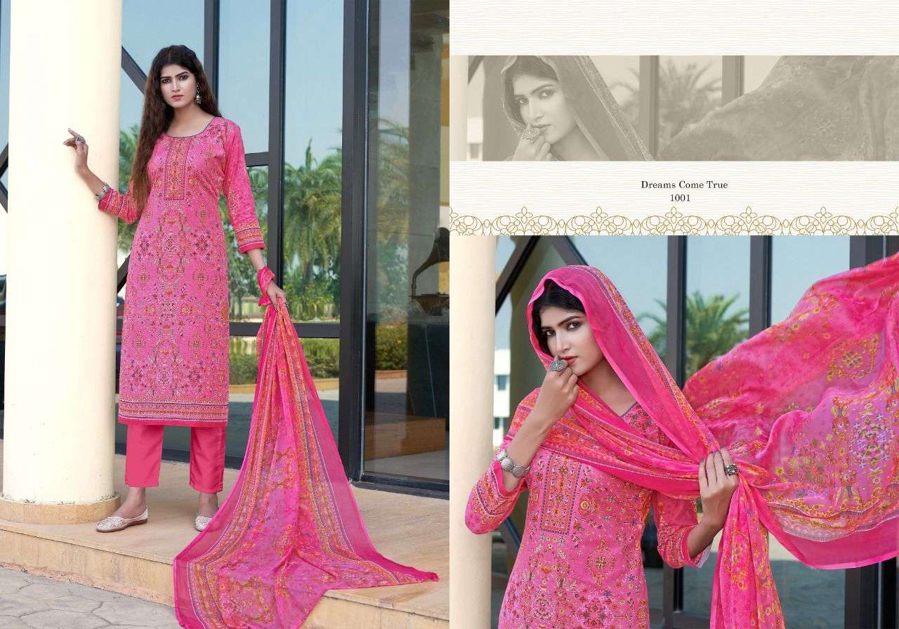 VOILET BY RADHA FAB 1001 TO 1010 SERIES BEAUTIFUL STYLISH SUITS FANCY COLORFUL CASUAL WEAR & ETHNIC WEAR & READY TO WEAR CAMBRIC COTTON PRINTED DRESSES AT WHOLESALE PRICE