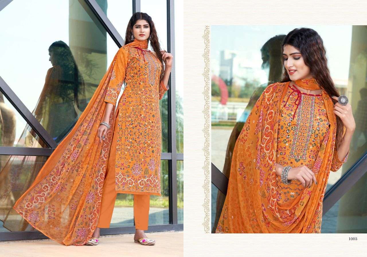 VOILET BY RADHA FAB 1001 TO 1010 SERIES BEAUTIFUL STYLISH SUITS FANCY COLORFUL CASUAL WEAR & ETHNIC WEAR & READY TO WEAR CAMBRIC COTTON PRINTED DRESSES AT WHOLESALE PRICE