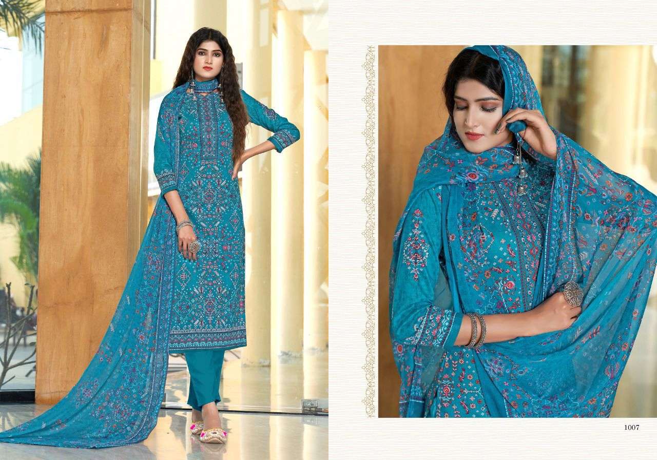 VOILET BY RADHA FAB 1001 TO 1010 SERIES BEAUTIFUL STYLISH SUITS FANCY COLORFUL CASUAL WEAR & ETHNIC WEAR & READY TO WEAR CAMBRIC COTTON PRINTED DRESSES AT WHOLESALE PRICE