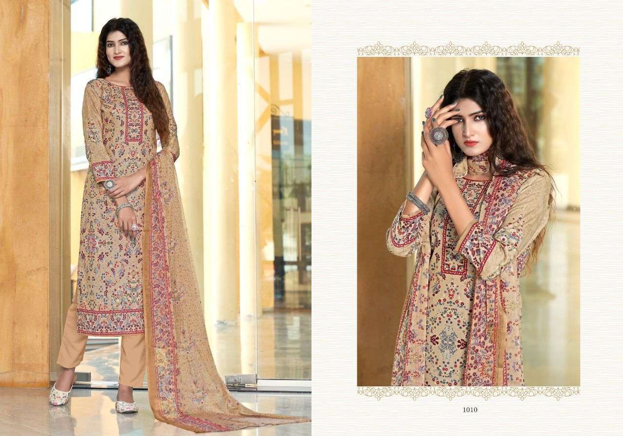 VOILET BY RADHA FAB 1001 TO 1010 SERIES BEAUTIFUL STYLISH SUITS FANCY COLORFUL CASUAL WEAR & ETHNIC WEAR & READY TO WEAR CAMBRIC COTTON PRINTED DRESSES AT WHOLESALE PRICE