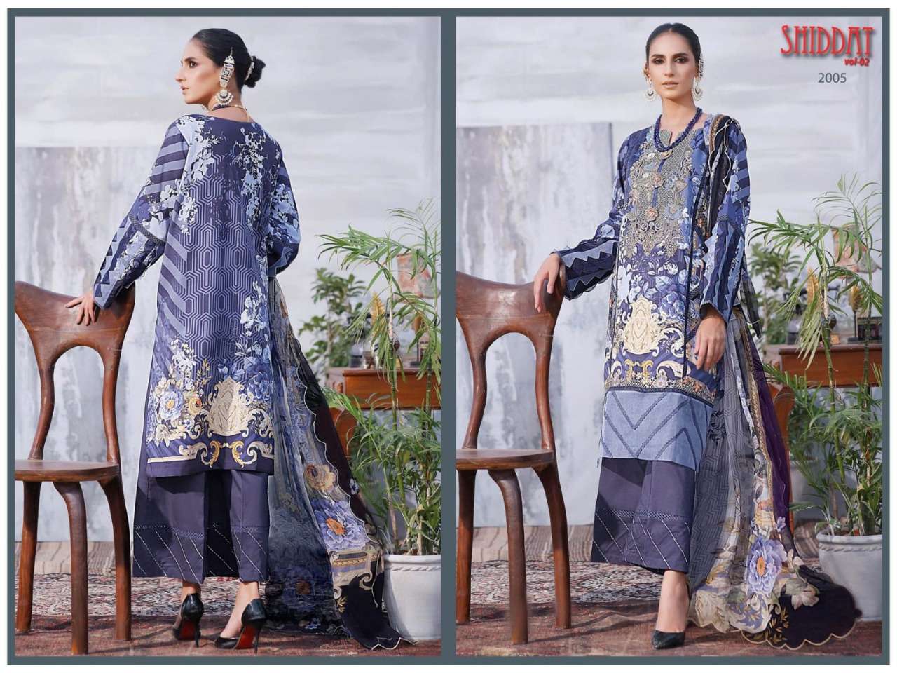 SHIDDAT VOL-2 BY AGHA NOOR 2001 TO 2008 SERIES BEAUTIFUL STYLISH PAKISTANI SUITS FANCY COLORFUL CASUAL WEAR & ETHNIC WEAR & READY TO WEAR JAM SATIN COTTON EMBROIDERED DRESSES AT WHOLESALE PRICE