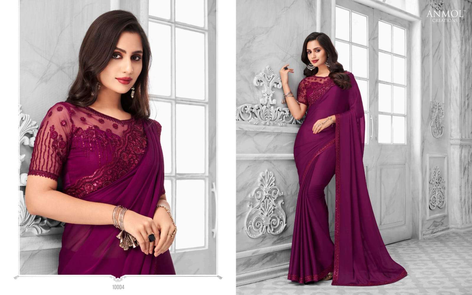 ELEGANCE VOL-14 BY ANMOL CREATION 10001 TO 10016 SERIES INDIAN TRADITIONAL WEAR COLLECTION BEAUTIFUL STYLISH FANCY COLORFUL PARTY WEAR & OCCASIONAL WEAR FANCY SAREES AT WHOLESALE PRICE