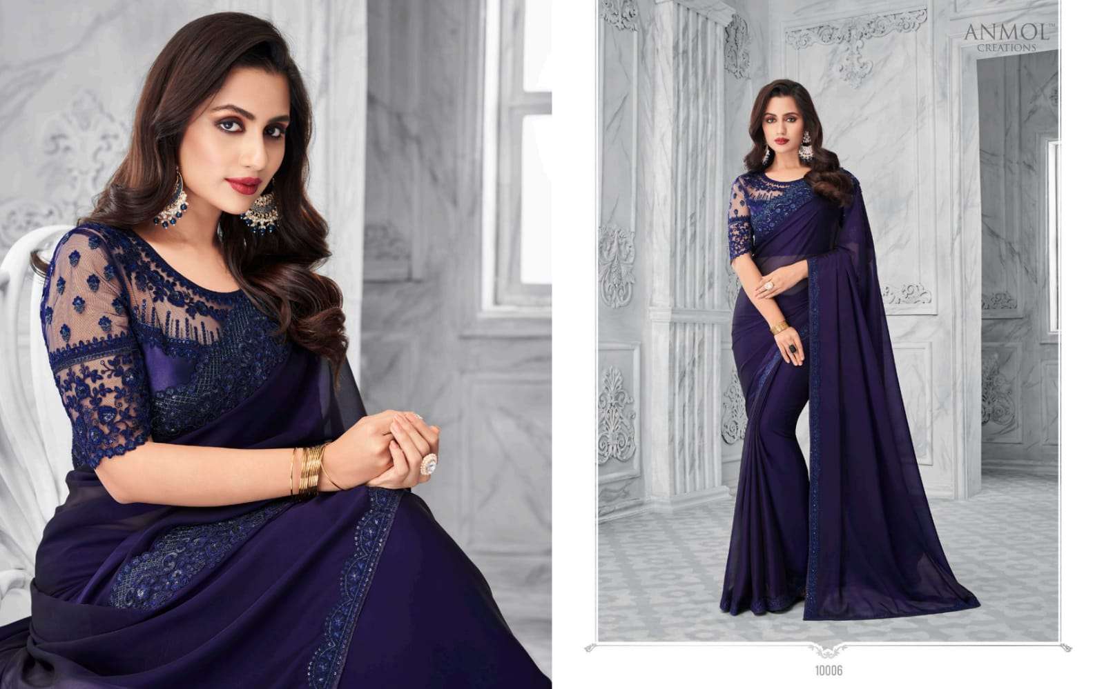 ELEGANCE VOL-14 BY ANMOL CREATION 10001 TO 10016 SERIES INDIAN TRADITIONAL WEAR COLLECTION BEAUTIFUL STYLISH FANCY COLORFUL PARTY WEAR & OCCASIONAL WEAR FANCY SAREES AT WHOLESALE PRICE