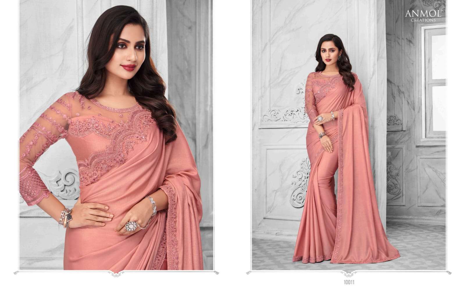 ELEGANCE VOL-14 BY ANMOL CREATION 10001 TO 10016 SERIES INDIAN TRADITIONAL WEAR COLLECTION BEAUTIFUL STYLISH FANCY COLORFUL PARTY WEAR & OCCASIONAL WEAR FANCY SAREES AT WHOLESALE PRICE