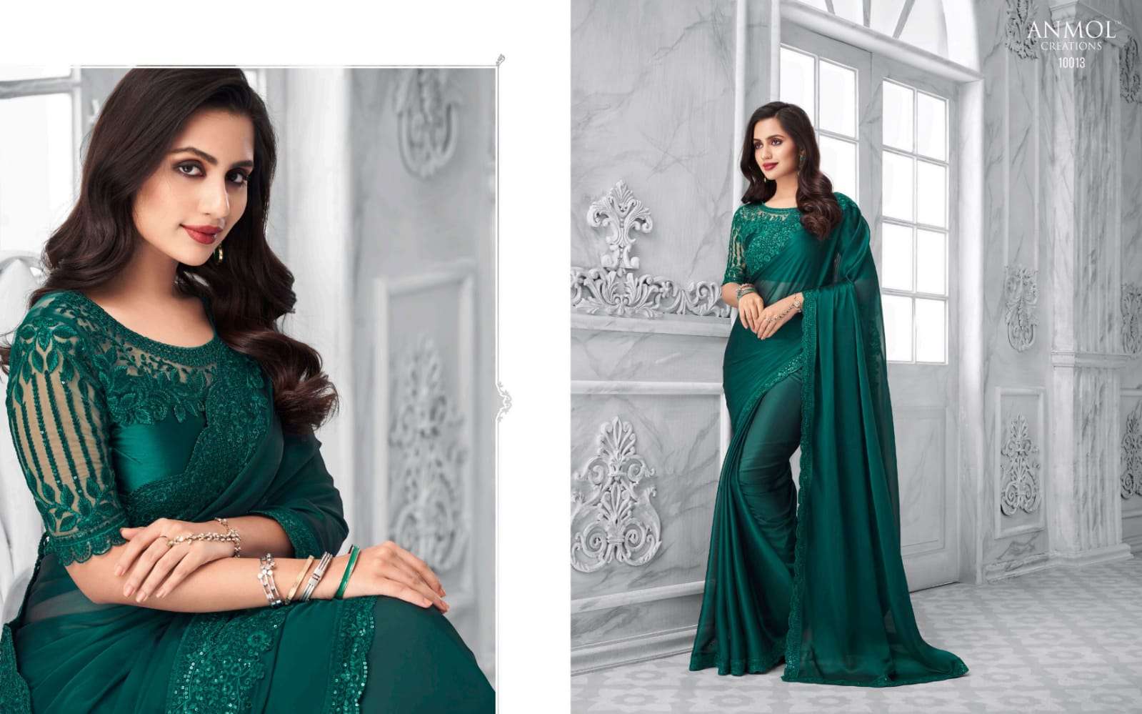 ELEGANCE VOL-14 BY ANMOL CREATION 10001 TO 10016 SERIES INDIAN TRADITIONAL WEAR COLLECTION BEAUTIFUL STYLISH FANCY COLORFUL PARTY WEAR & OCCASIONAL WEAR FANCY SAREES AT WHOLESALE PRICE