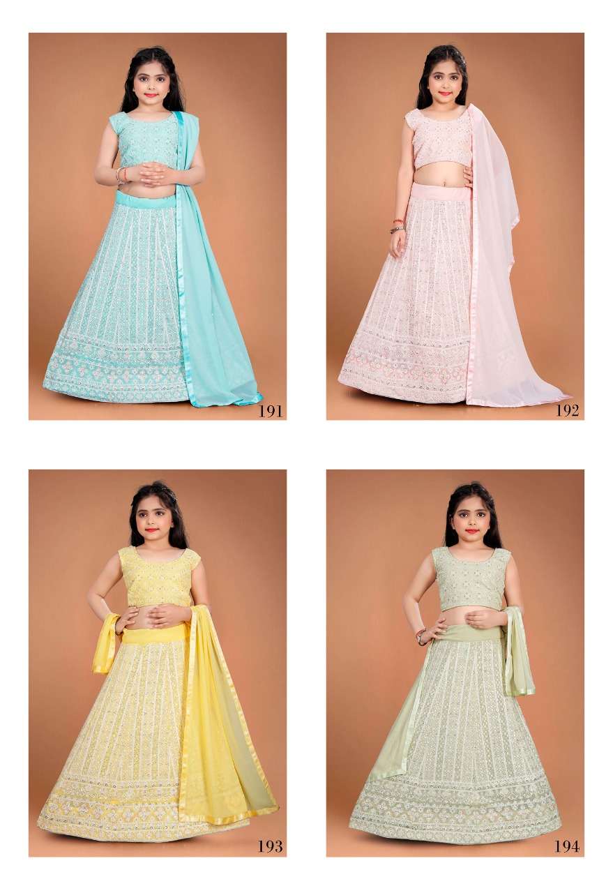 Aaradhna Vol-21 By Fashid Wholesale 191 To 194 Series Beautiful Colorful Fancy Wedding Collection Occasional Wear & Party Wear Heavy Faux Georgette Lehengas At Wholesale Price