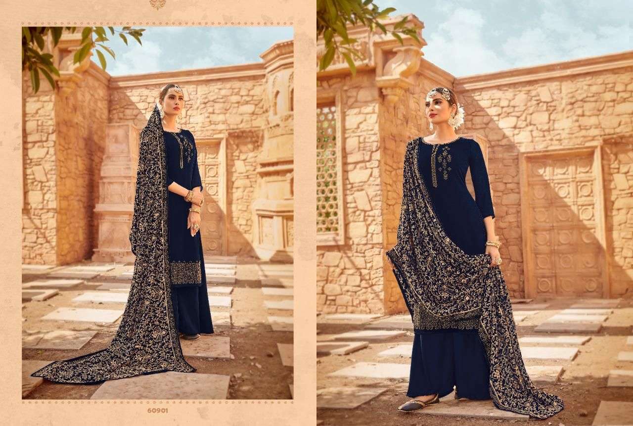 PAKEEZAH VOL-2 BY RIANA 60901 TO 60905 SERIES BEAUTIFUL SHARARA SUITS COLORFUL STYLISH FANCY CASUAL WEAR & ETHNIC WEAR FANCY DRESSES AT WHOLESALE PRICE
