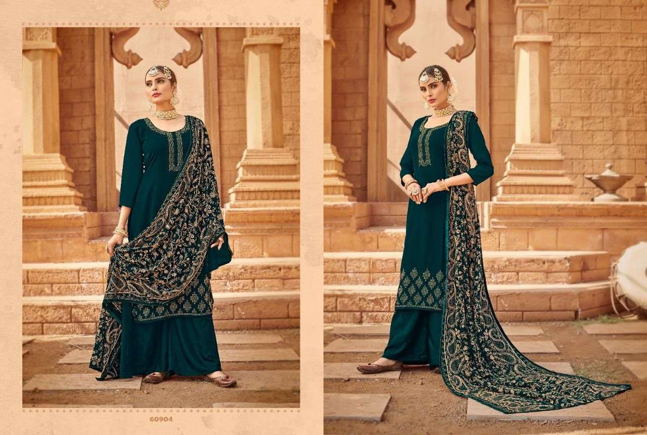 PAKEEZAH VOL-2 BY RIANA 60901 TO 60905 SERIES BEAUTIFUL SHARARA SUITS COLORFUL STYLISH FANCY CASUAL WEAR & ETHNIC WEAR FANCY DRESSES AT WHOLESALE PRICE