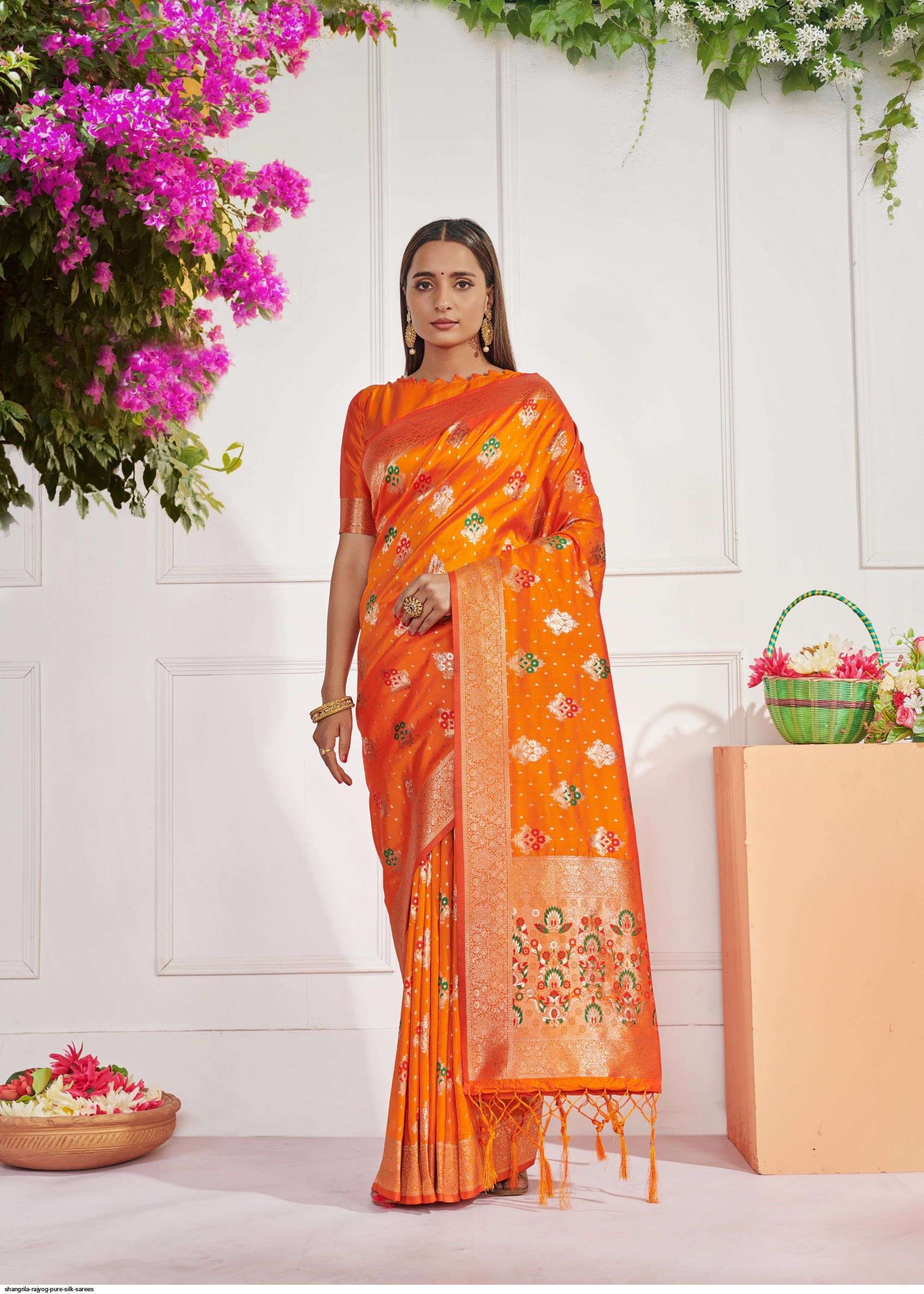 RAJYOG SILK BY SHANGRILA A TO F SERIES INDIAN TRADITIONAL WEAR COLLECTION BEAUTIFUL STYLISH FANCY COLORFUL PARTY WEAR & OCCASIONAL WEAR SOFT SILK SAREES AT WHOLESALE PRICE