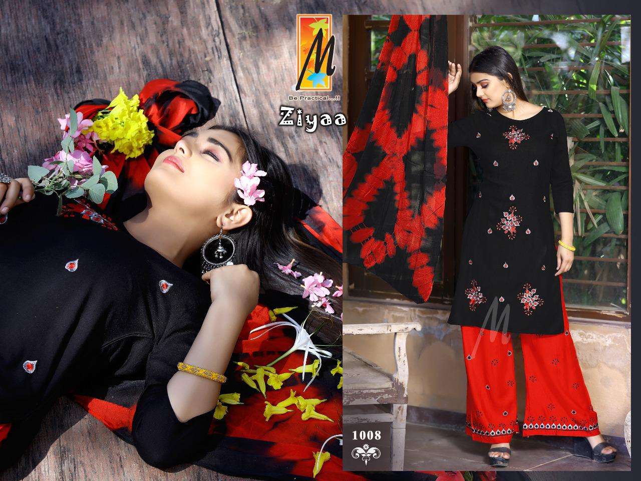 ZIYAA BY MASTER 1001 TO 1008 SERIES BEAUTIFUL SUITS COLORFUL STYLISH FANCY CASUAL WEAR & ETHNIC WEAR HEAVY RAYON EMBROIDERED DRESSES AT WHOLESALE PRICE