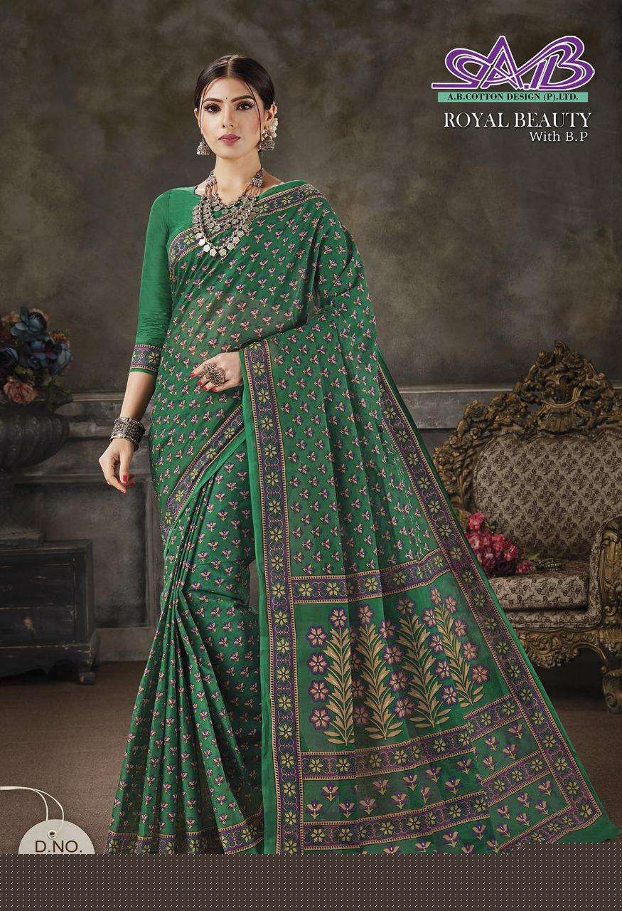 ROYAL BEAUTY BY A B FASHION 2700 TO 2714 SERIES INDIAN TRADITIONAL WEAR COLLECTION BEAUTIFUL STYLISH FANCY COLORFUL PARTY WEAR & OCCASIONAL WEAR MAL MAL COTTON SAREES AT WHOLESALE PRICE
