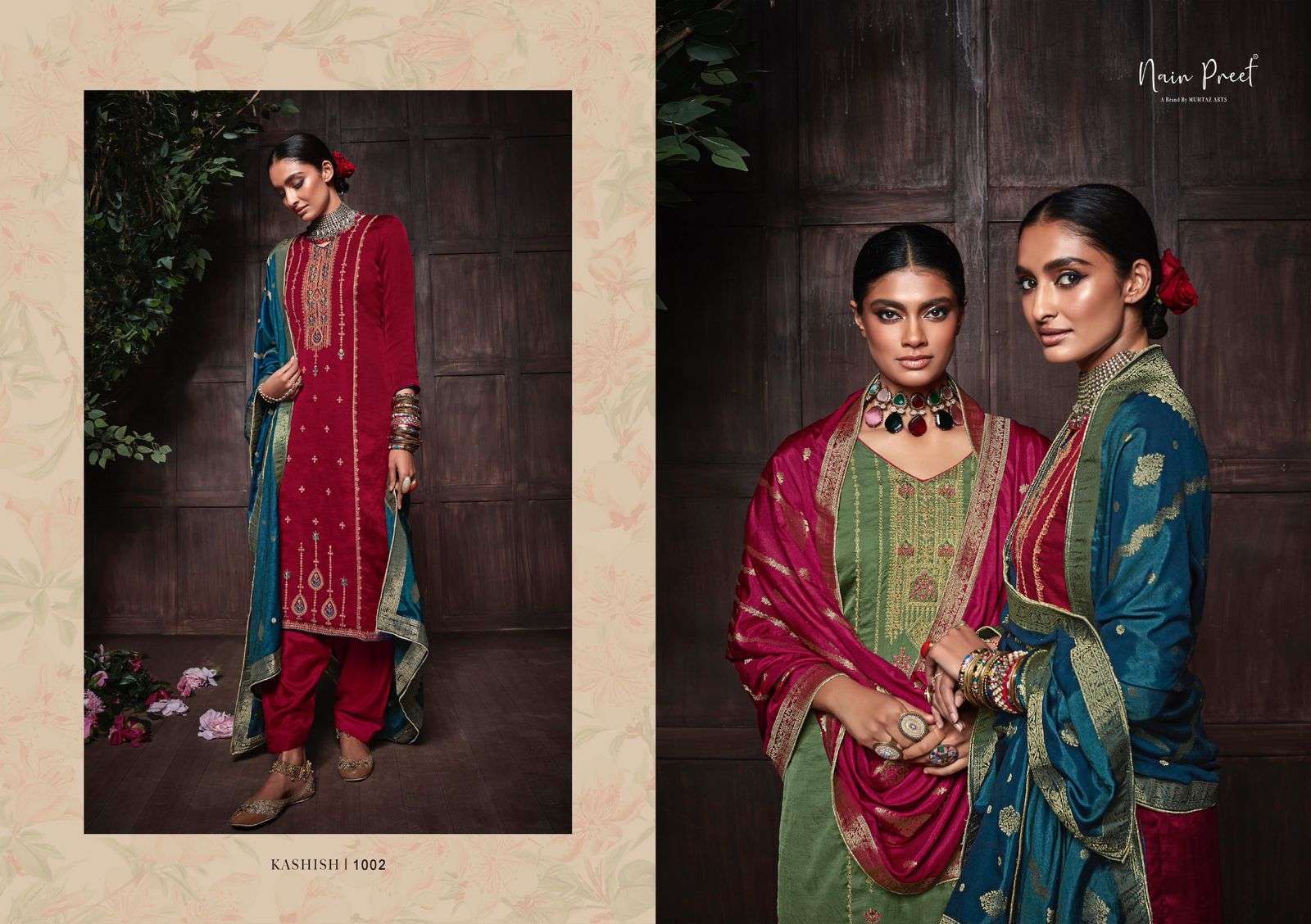 KASHISH BY NAIN PREET 1001 TO 1006 SERIES BEAUTIFUL SUITS COLORFUL STYLISH FANCY CASUAL WEAR & ETHNIC WEAR SOFT SILK DRESSES AT WHOLESALE PRICE