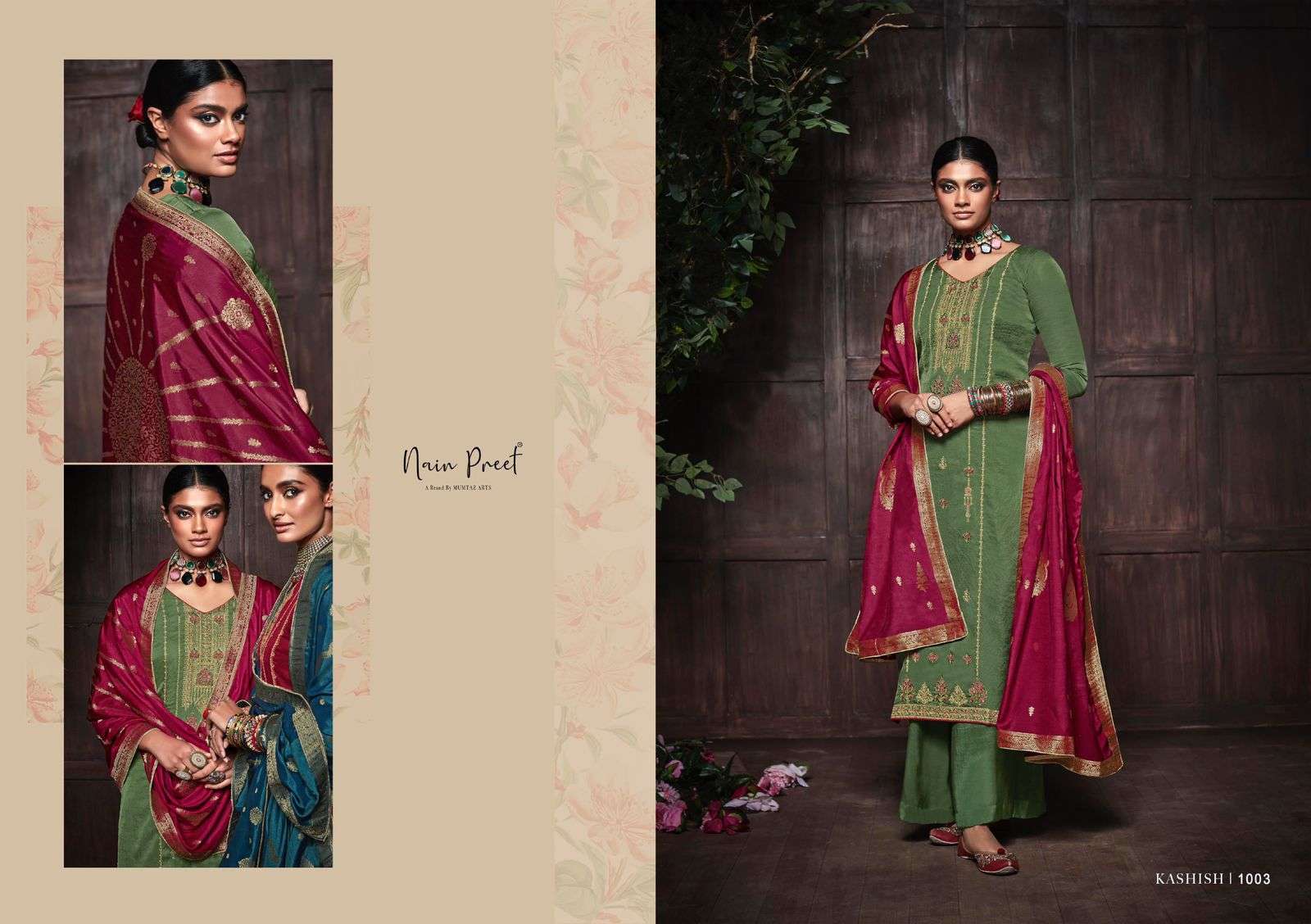 KASHISH BY NAIN PREET 1001 TO 1006 SERIES BEAUTIFUL SUITS COLORFUL STYLISH FANCY CASUAL WEAR & ETHNIC WEAR SOFT SILK DRESSES AT WHOLESALE PRICE