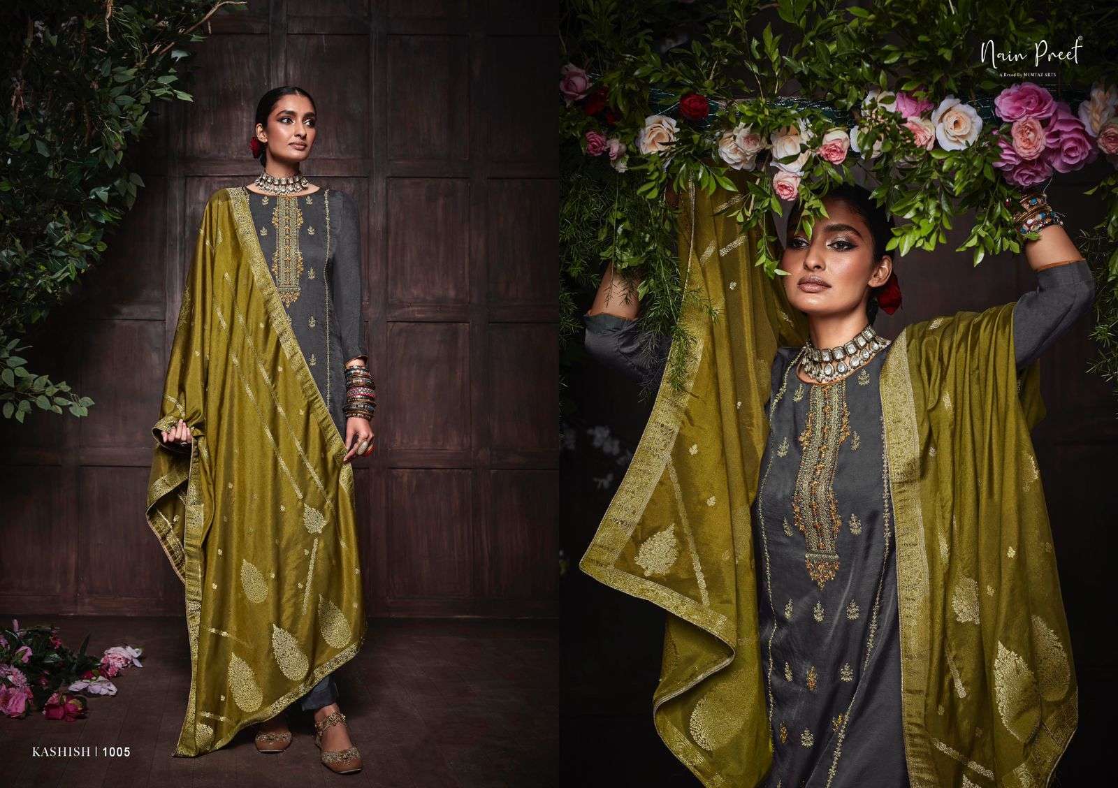 KASHISH BY NAIN PREET 1001 TO 1006 SERIES BEAUTIFUL SUITS COLORFUL STYLISH FANCY CASUAL WEAR & ETHNIC WEAR SOFT SILK DRESSES AT WHOLESALE PRICE