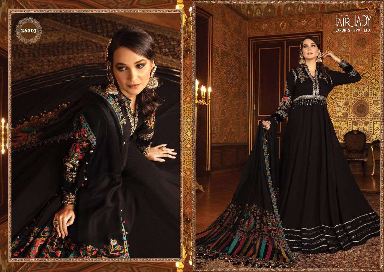 MARIA.B. LAWN COLLECTION BY FAIR LADY 26001 TO 26007 SERIES PAKISTANI SUITS BEAUTIFUL FANCY COLORFUL STYLISH PARTY WEAR & OCCASIONAL WEAR LAWN COTTON DRESSES AT WHOLESALE PRICE