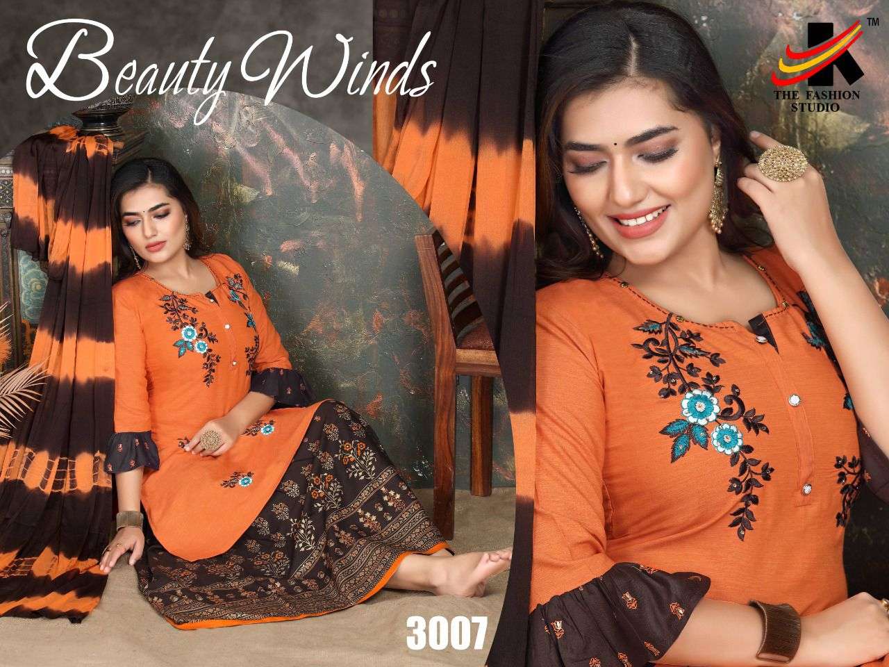 NAFISHA VOL-4 BY THE FASHION STUDIO 3001 TO 3008 SERIES BEAUTIFUL STYLISH SHARARA SUITS FANCY COLORFUL CASUAL WEAR & ETHNIC WEAR & READY TO WEAR HEAVY RAYON EMBROIDERED DRESSES AT WHOLESALE PRICE