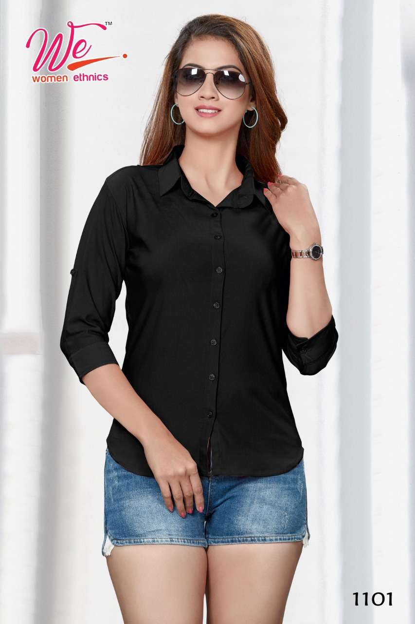 BRITTNEY BY WOMEN ETHNIC 1101 TO 1107 SERIES BEAUTIFUL STYLISH FANCY COLORFUL CASUAL WEAR & ETHNIC WEAR TWILL TOPS AT WHOLESALE PRICE