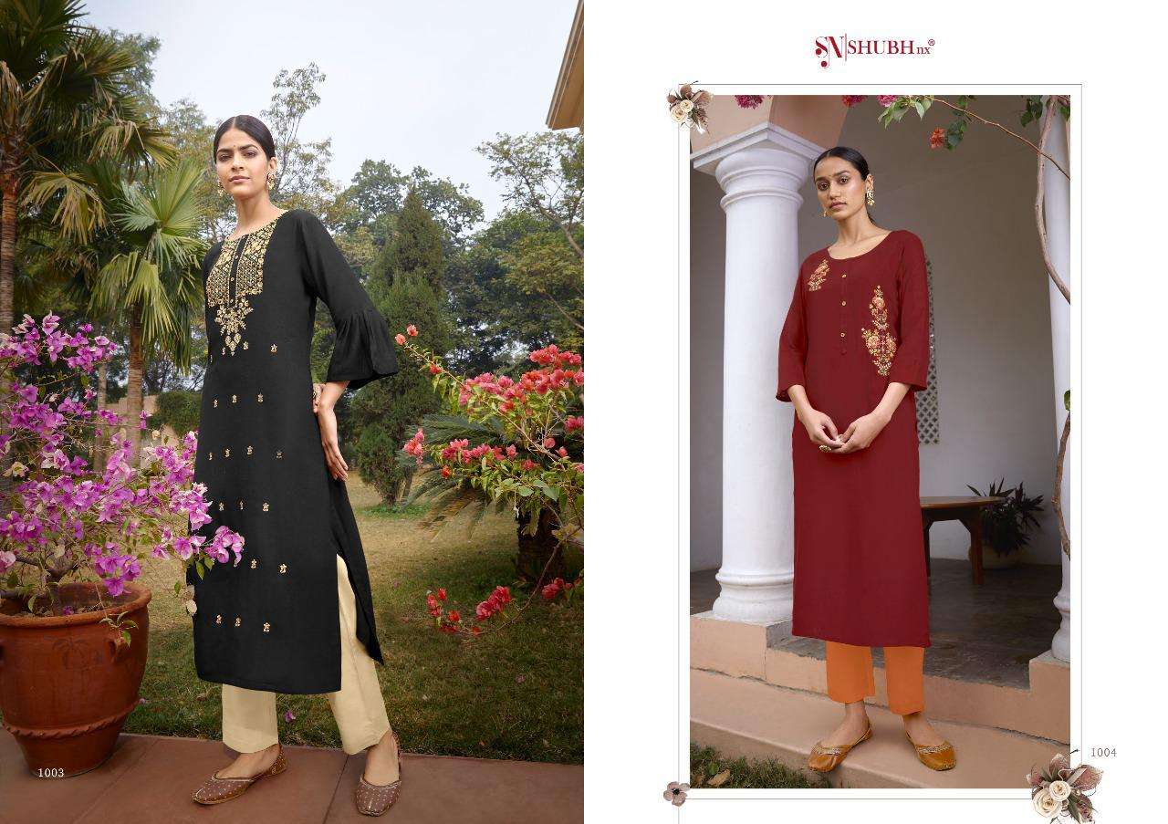 LADO RANI BY SHUBH NX 1001 TO 1006 SERIES DESIGNER STYLISH FANCY COLORFUL BEAUTIFUL PARTY WEAR & ETHNIC WEAR COLLECTION RAYON SLUB WITH WORK KURTIS AT WHOLESALE PRICE