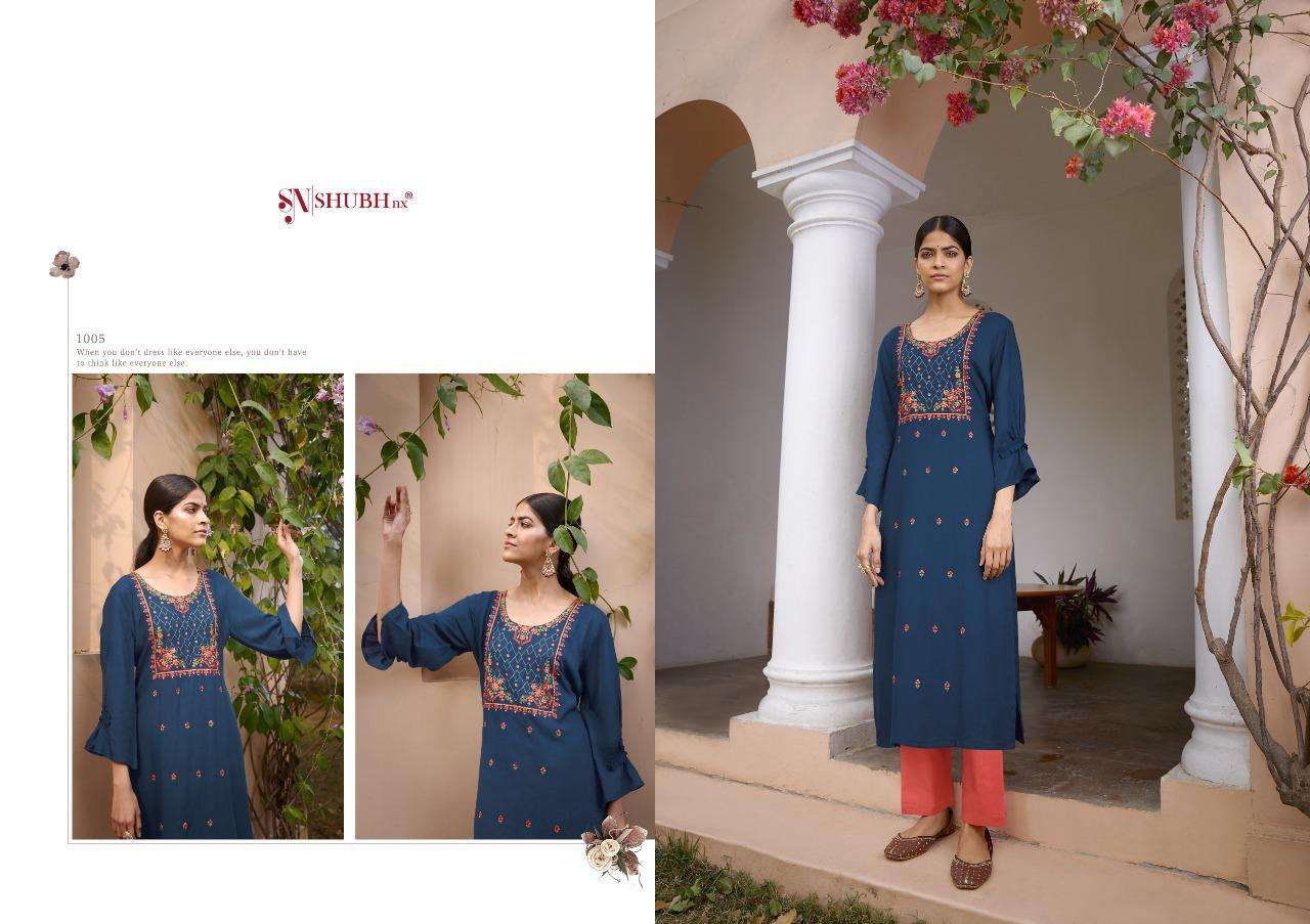 LADO RANI BY SHUBH NX 1001 TO 1006 SERIES DESIGNER STYLISH FANCY COLORFUL BEAUTIFUL PARTY WEAR & ETHNIC WEAR COLLECTION RAYON SLUB WITH WORK KURTIS AT WHOLESALE PRICE