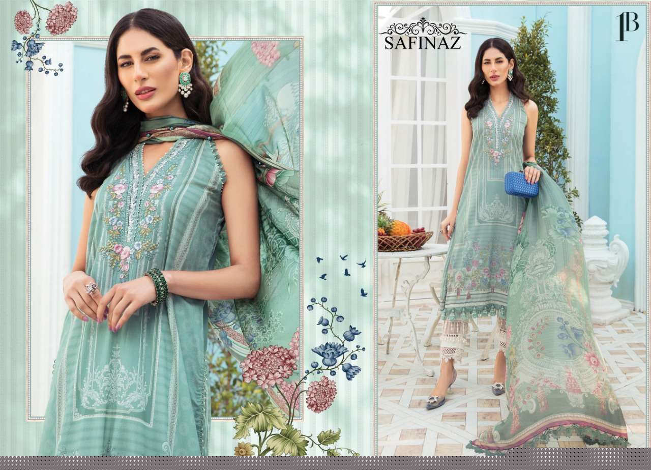 MARIA.B. VOL-7 BY SAFINAZ PAKISTANI WEAR COLLECTION BEAUTIFUL STYLISH FANCY COLORFUL PARTY WEAR & OCCASIONAL WEAR PURE COTTON LAWN WITH EMBROIDERED DRESSES AT WHOLESALE PRICE