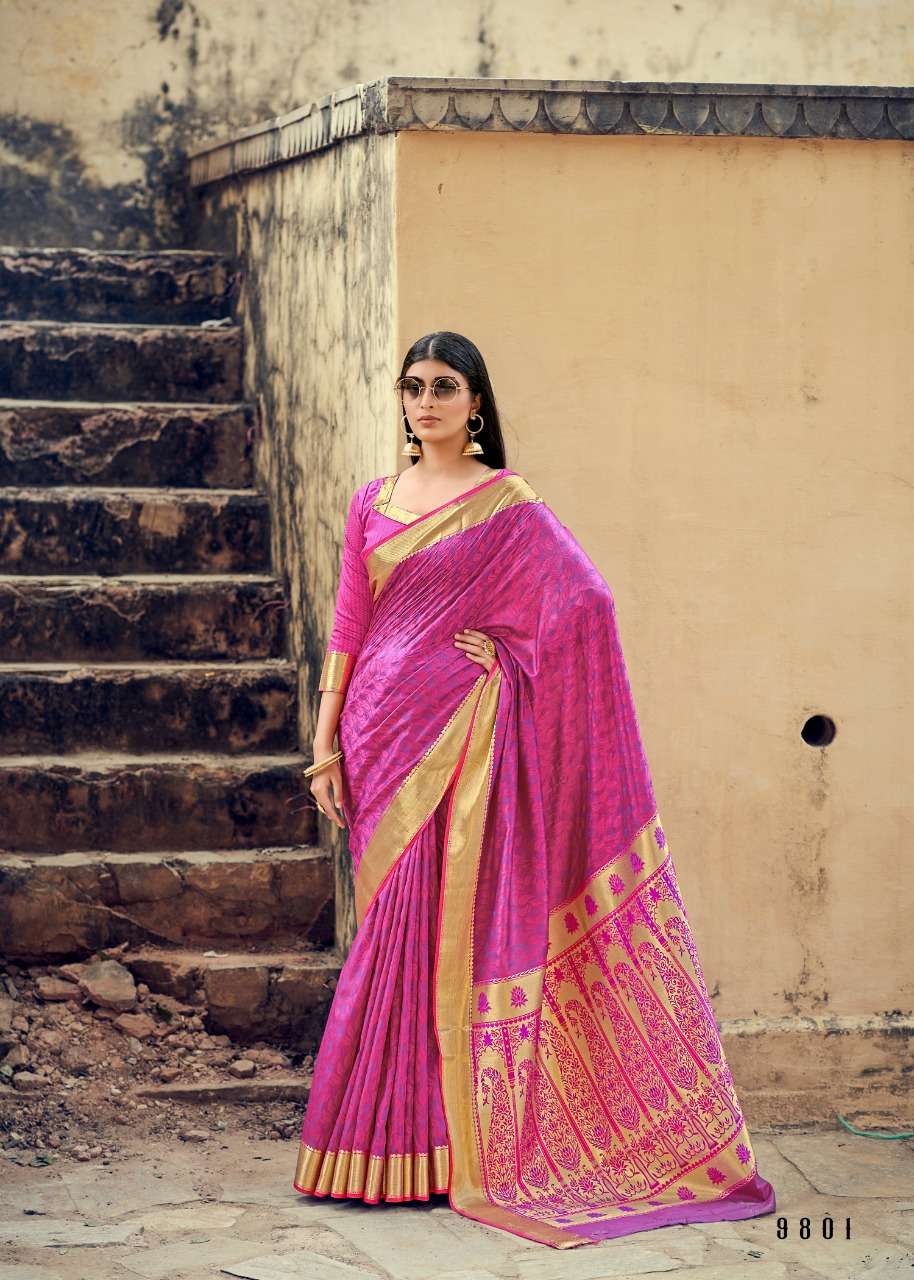 ANASTASIA BY RAJPATH 9801 TO 9806 SERIES INDIAN TRADITIONAL WEAR COLLECTION BEAUTIFUL STYLISH FANCY COLORFUL PARTY WEAR & OCCASIONAL WEAR SOFT BANARASI SAREES AT WHOLESALE PRICE
