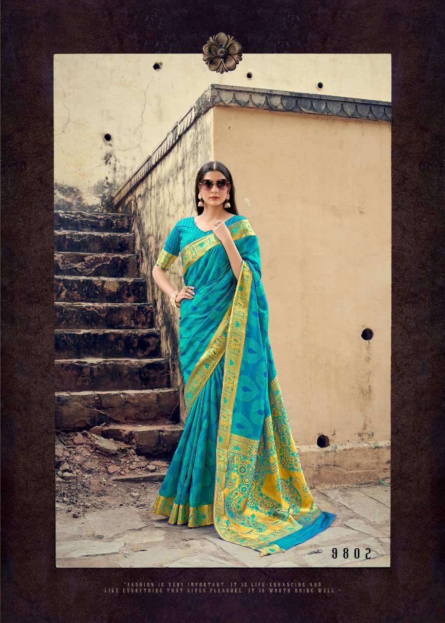 ANASTASIA BY RAJPATH 9801 TO 9806 SERIES INDIAN TRADITIONAL WEAR COLLECTION BEAUTIFUL STYLISH FANCY COLORFUL PARTY WEAR & OCCASIONAL WEAR SOFT BANARASI SAREES AT WHOLESALE PRICE
