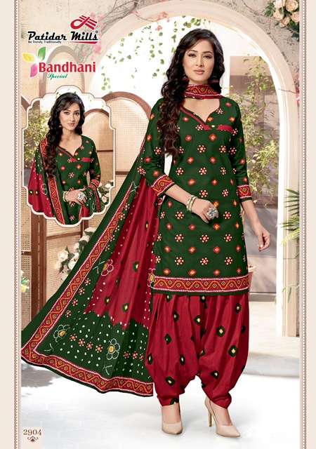 BANDHANI SPECIAL VOL-29 BY PATIDAR MILLS 2901 TO 2916 SERIES BEAUTIFUL SUITS COLORFUL STYLISH FANCY CASUAL WEAR & ETHNIC WEAR PURE COTTON DRESSES AT WHOLESALE PRICE