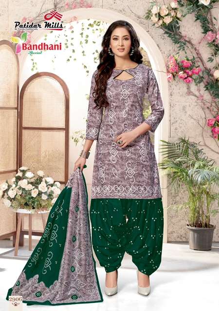 BANDHANI SPECIAL VOL-29 BY PATIDAR MILLS 2901 TO 2916 SERIES BEAUTIFUL SUITS COLORFUL STYLISH FANCY CASUAL WEAR & ETHNIC WEAR PURE COTTON DRESSES AT WHOLESALE PRICE
