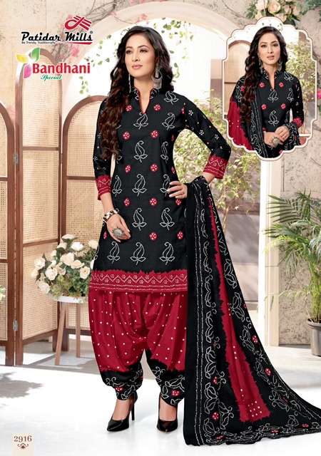 BANDHANI SPECIAL VOL-29 BY PATIDAR MILLS 2901 TO 2916 SERIES BEAUTIFUL SUITS COLORFUL STYLISH FANCY CASUAL WEAR & ETHNIC WEAR PURE COTTON DRESSES AT WHOLESALE PRICE