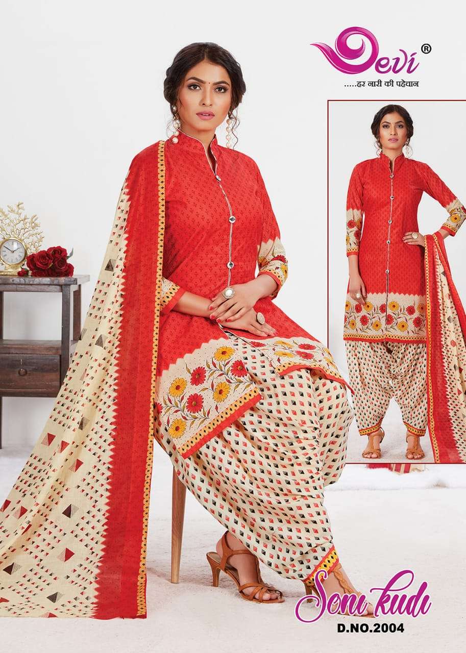 SONI KUDI VOL-2 BY DEVI 2001 TO 2012 SERIES BEAUTIFUL SUITS COLORFUL STYLISH FANCY CASUAL WEAR & ETHNIC WEAR COTTON PRINT DRESSES AT WHOLESALE PRICE