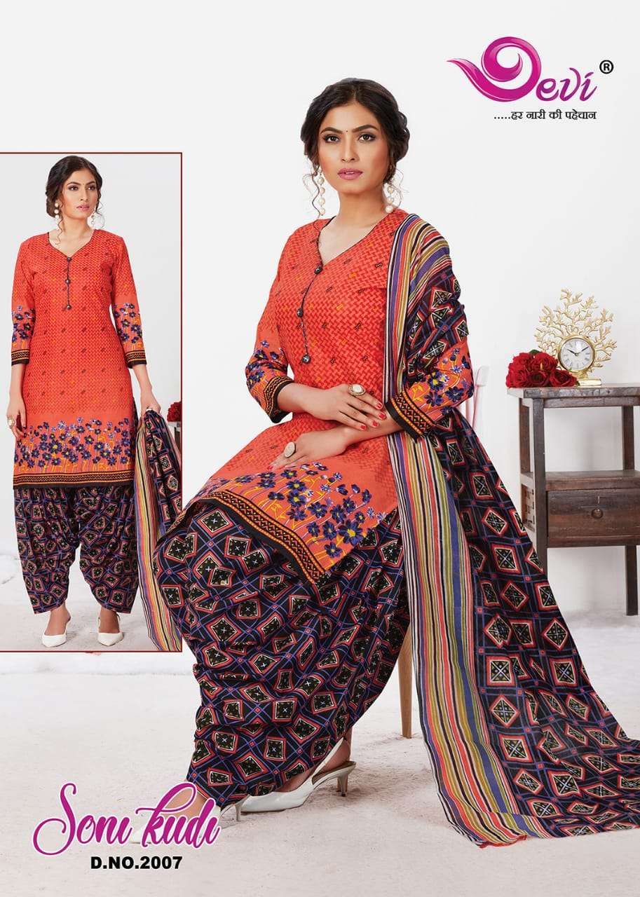SONI KUDI VOL-2 BY DEVI 2001 TO 2012 SERIES BEAUTIFUL SUITS COLORFUL STYLISH FANCY CASUAL WEAR & ETHNIC WEAR COTTON PRINT DRESSES AT WHOLESALE PRICE
