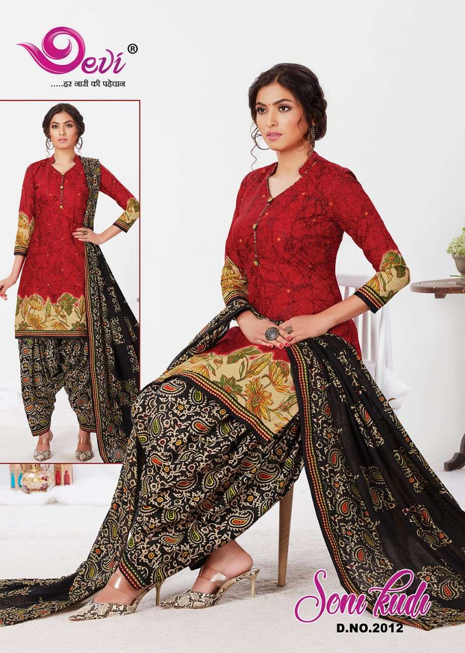 SONI KUDI VOL-2 BY DEVI 2001 TO 2012 SERIES BEAUTIFUL SUITS COLORFUL STYLISH FANCY CASUAL WEAR & ETHNIC WEAR COTTON PRINT DRESSES AT WHOLESALE PRICE